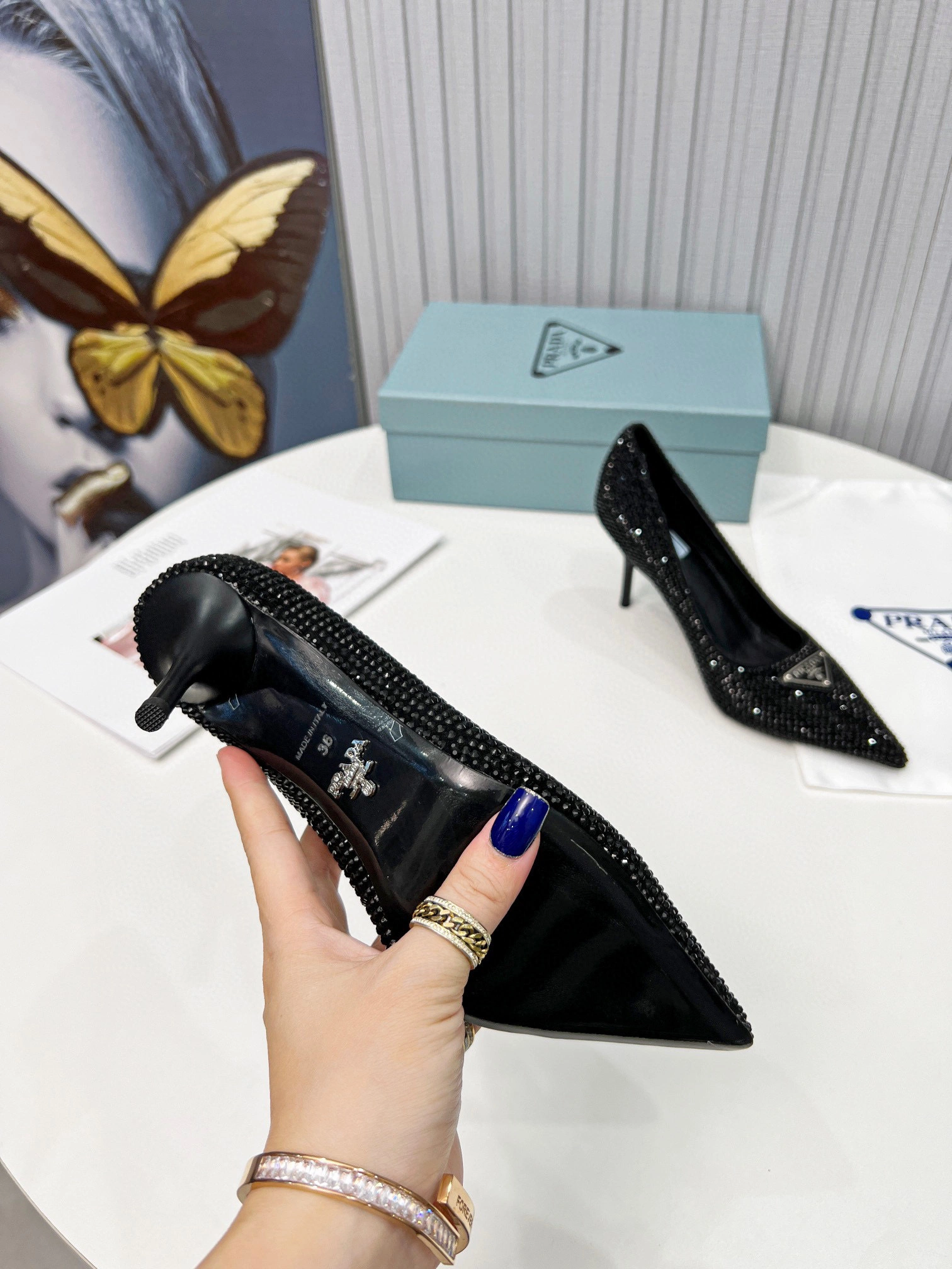 coco- heel height 8.5cm， Sheepskin item:B-X198J1937